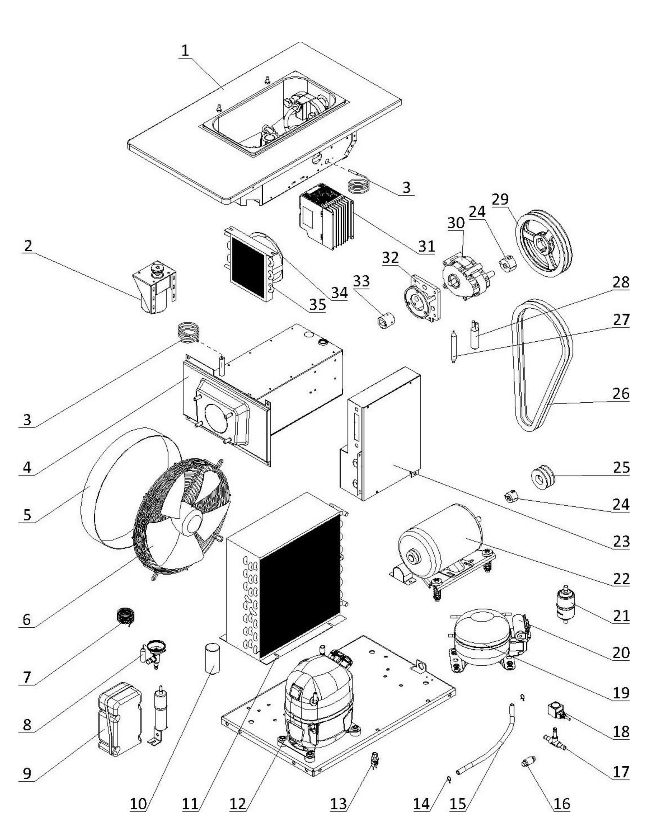 Spaceman 6236-C — Internal Parts schematic