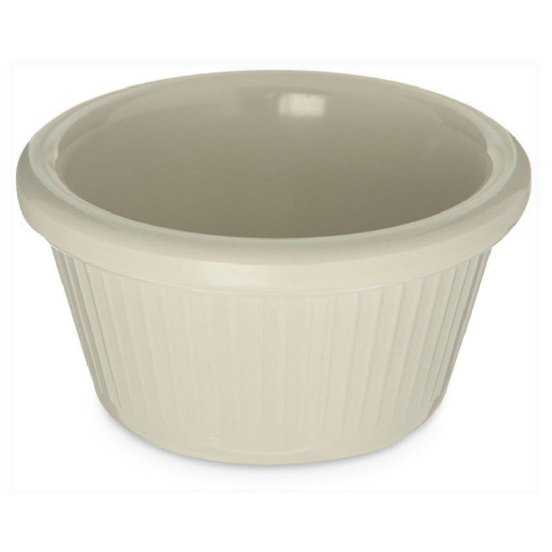 Carlisle S29242 2 Oz. Fluted Ramekin Melamine Bone Dishwasher Safe