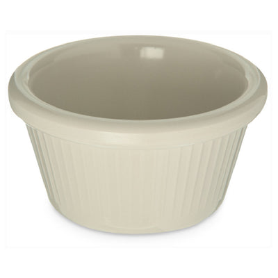 Carlisle S29242 2 Oz. Fluted Ramekin Melamine Bone Dishwasher Safe