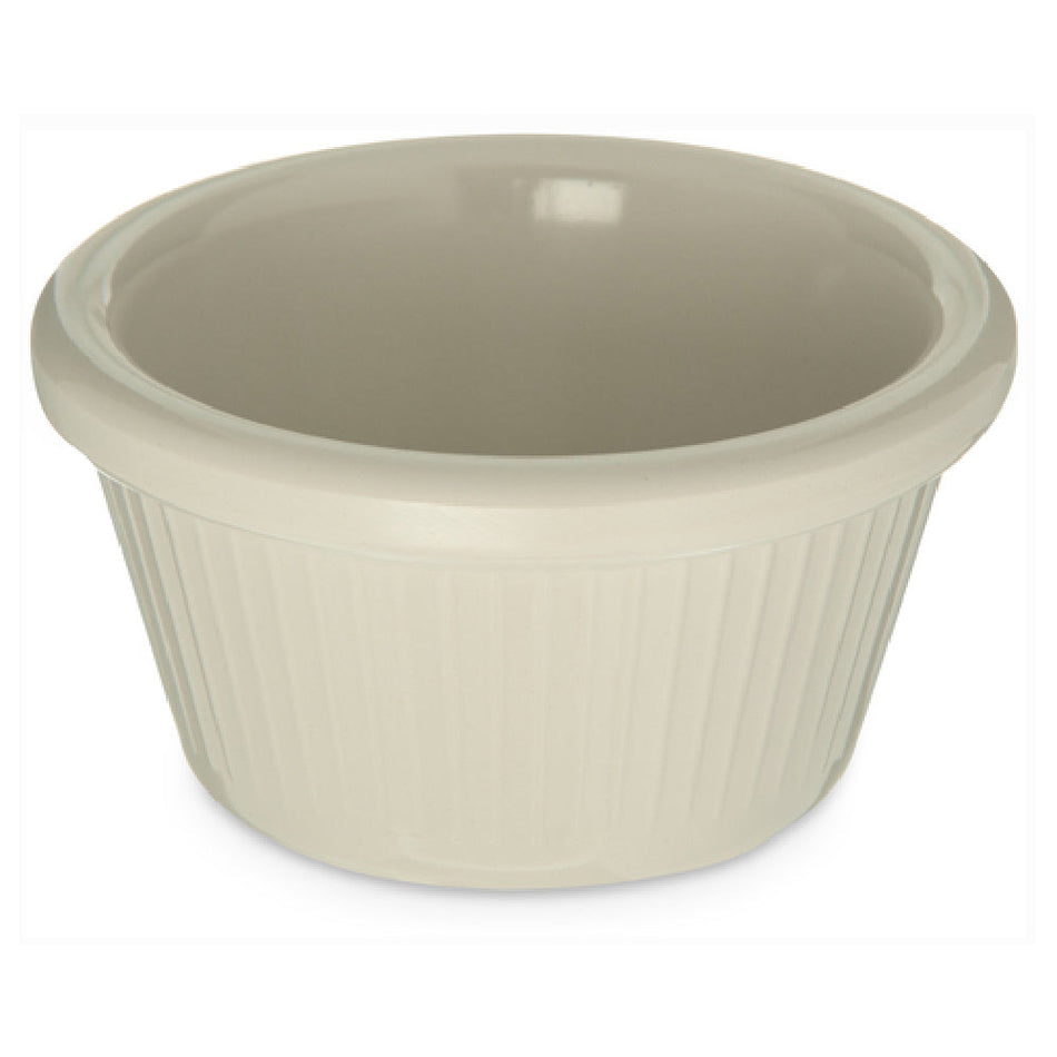 Carlisle S29242 2 Oz. Fluted Ramekin Melamine Bone Dishwasher Safe