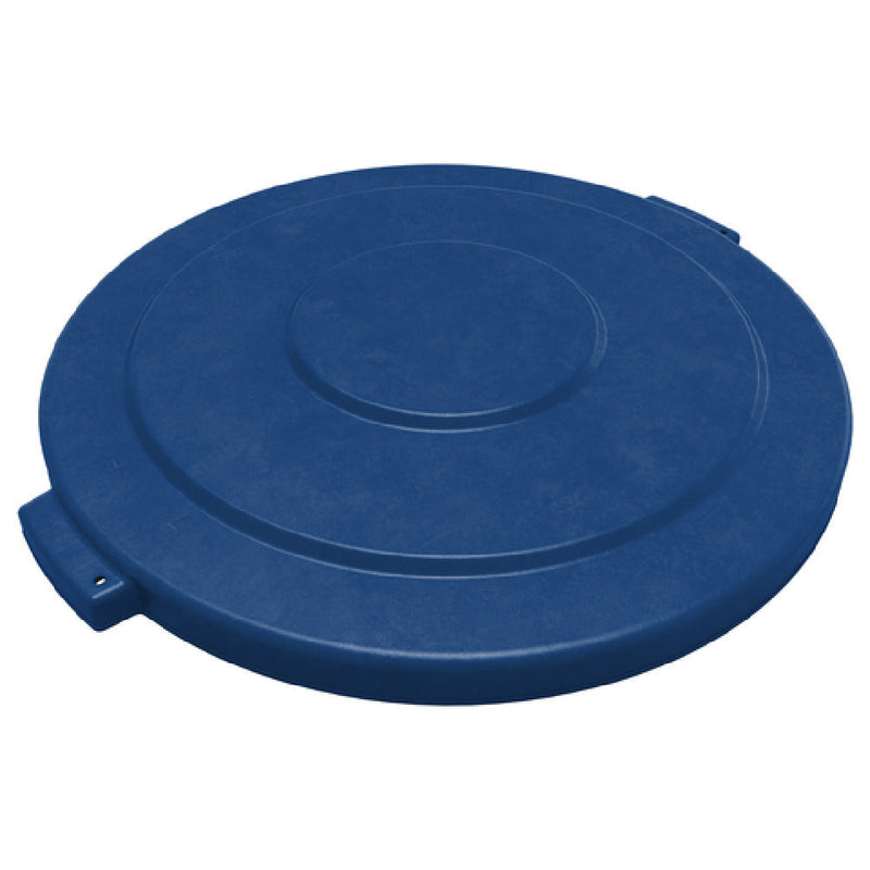 Carlisle 84102114 19-4/5 Inch Diameter Waste Bin Lid Heavy-Duty Blue Polyethylene