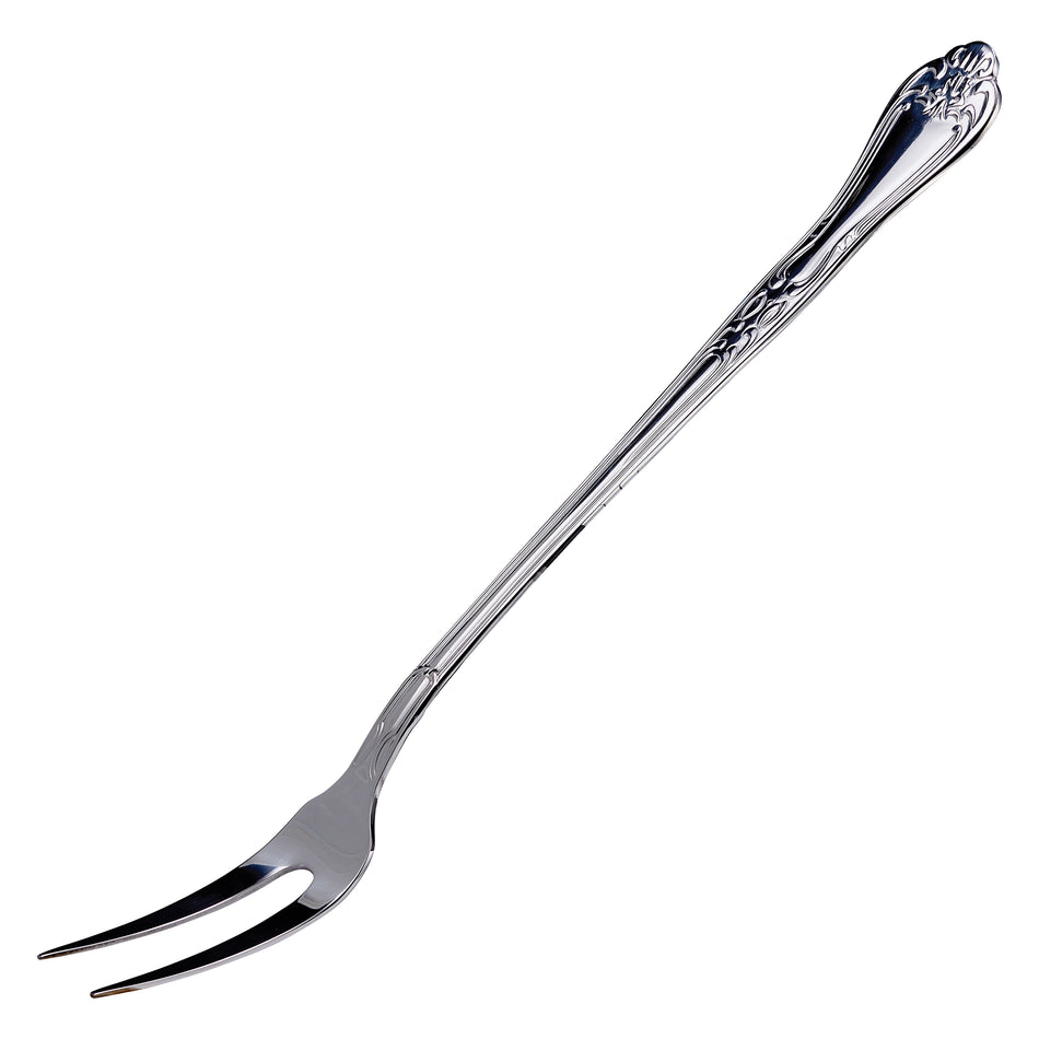 Winco LE-20 13 Inch Stainless Steel Two-tine Serving Fork with Ergonomic Handle