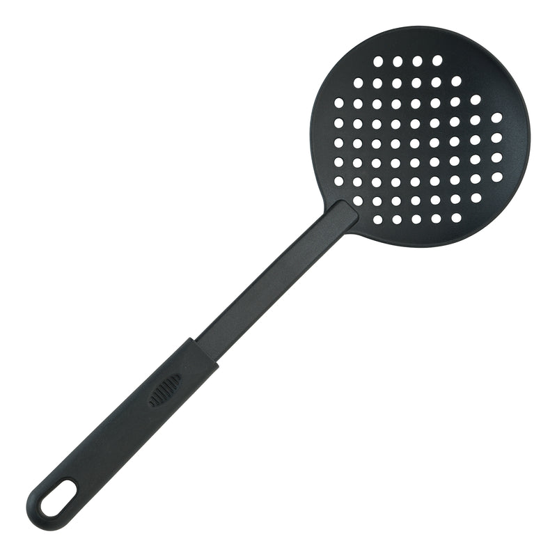 Winco NC-SK 13 Inch Skimmer Heat Resistant Nylon Black with Round Bowl