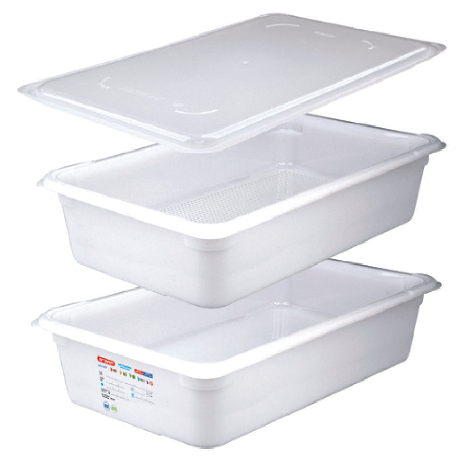 Carlisle 01828 4-1/2 Gallon Defrost Kit with Perforated Drip Box Polyethylene White