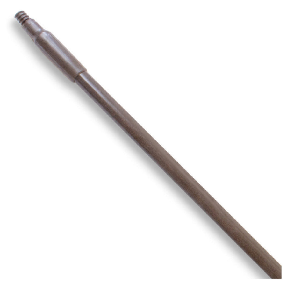 Carlisle 41225EC01 48 Inch Threaded Mop Handle Fiberglass Brown with Hanging Cap