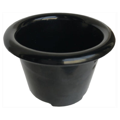 Carlisle S27603 1-1/2 Oz Ramekin Smooth Dishwasher Safe Black Melamine