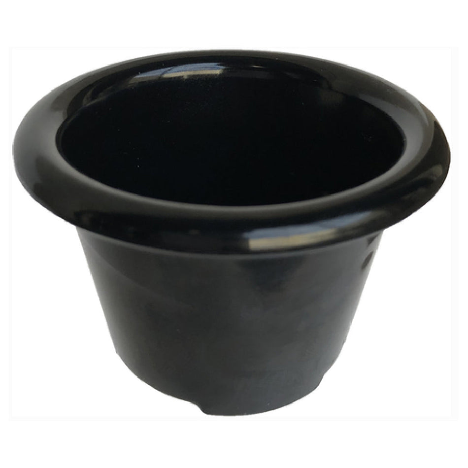 Carlisle S27603 1-1/2 Oz Ramekin Smooth Dishwasher Safe Black Melamine