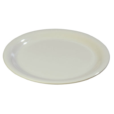 Carlisle 3300842 6-1/2 Inch Diameter Narrow Rim Pie Plate Melamine Bone BPA Free