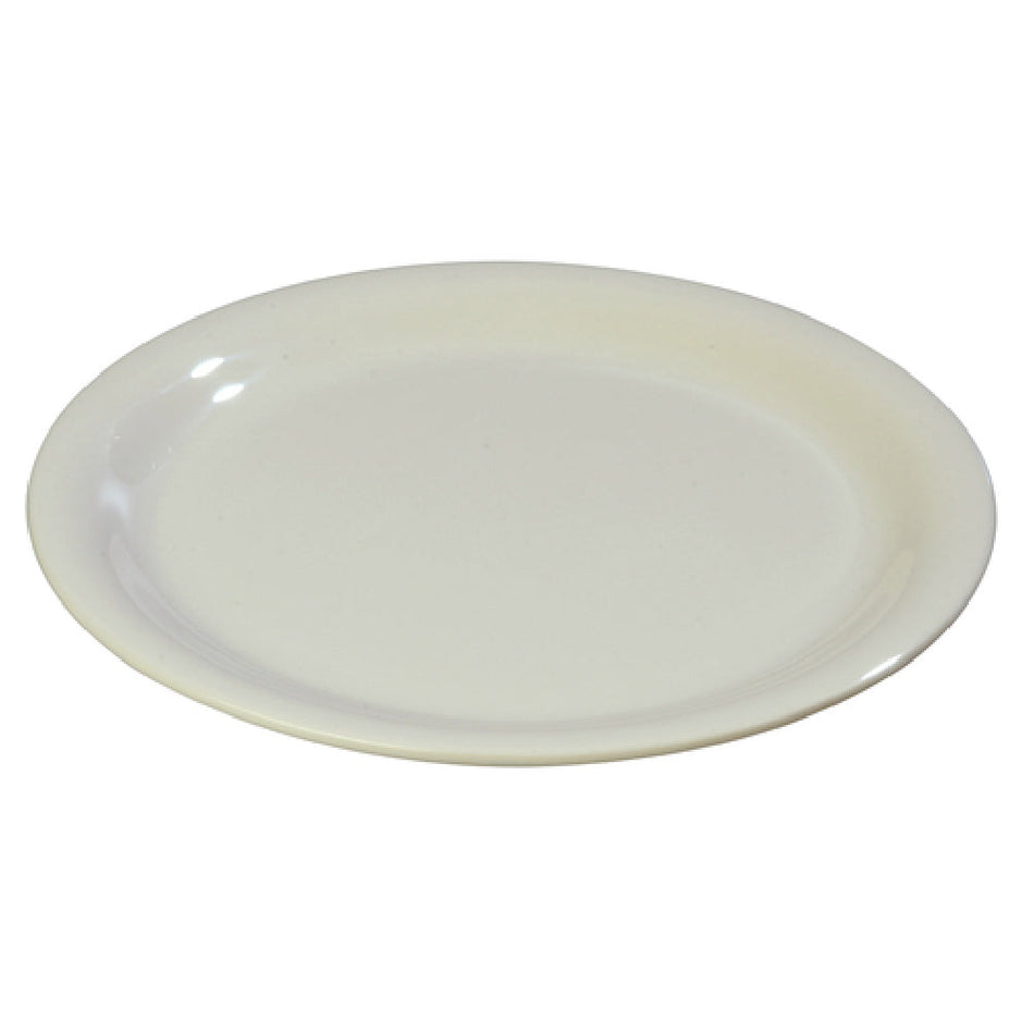 Carlisle 3300842 6-1/2 Inch Diameter Narrow Rim Pie Plate Melamine Bone BPA Free