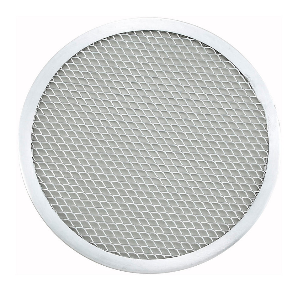 Winco APZS-7 7 Inch Diameter Seamless Round Pizza Screen Aluminum