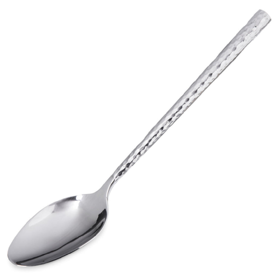 Carlisle 60206 9-1/2 Inch Serving Spoon Solid Stainless Steel Hammered Finish