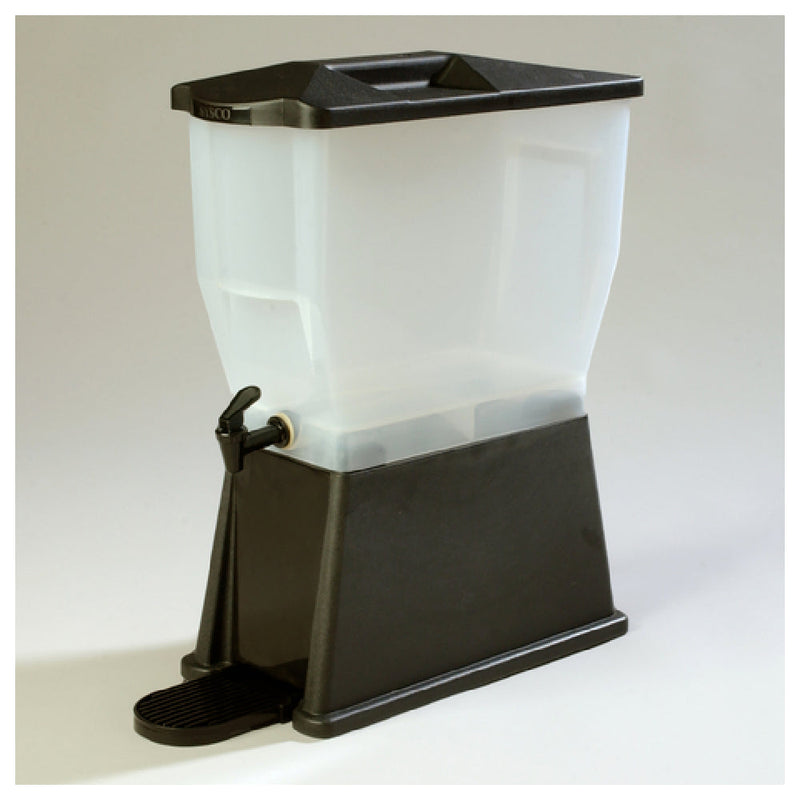 Carlisle 1085603 8 Inch Non-Insulated Beverage Server with Removable Drip Tray Black