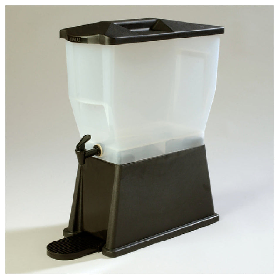 Carlisle 1085603 8 Inch Non-Insulated Beverage Server with Removable Drip Tray Black