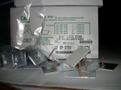 Cain Duct Liner Fastener 3/4" 12 GA Galvanized Steel LF SP 0750