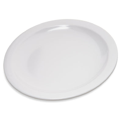 Carlisle 4350402 6-1/2 Inch Diameter Pie Plate Melamine White Dishwasher Safe with Reinforced Rim
