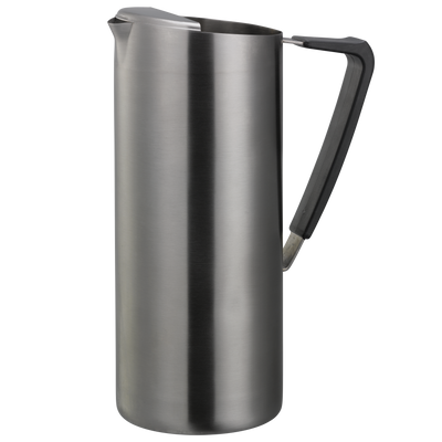 Slim 1.9-Liter Stainless Water Pitcher with Ice Guard in Dark Tungsten