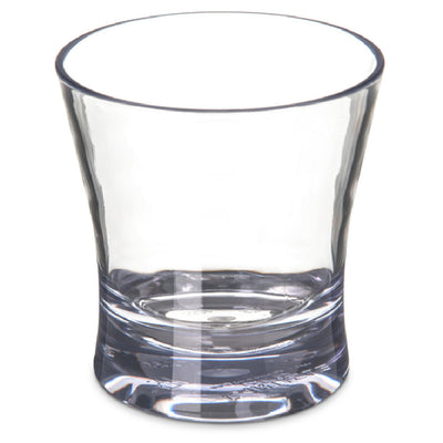Carlisle 560907 9 Oz Chip Shatter Break Resistant Rocks Glass SAN Clear