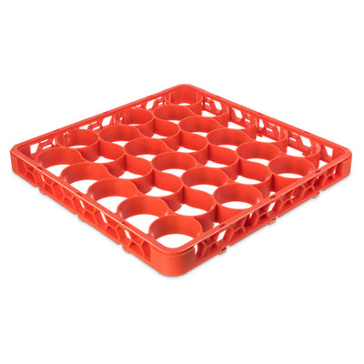 Carlisle REW30SC24 Full Size Glass Rack Extender Orange Polypropylene 30 Comparts