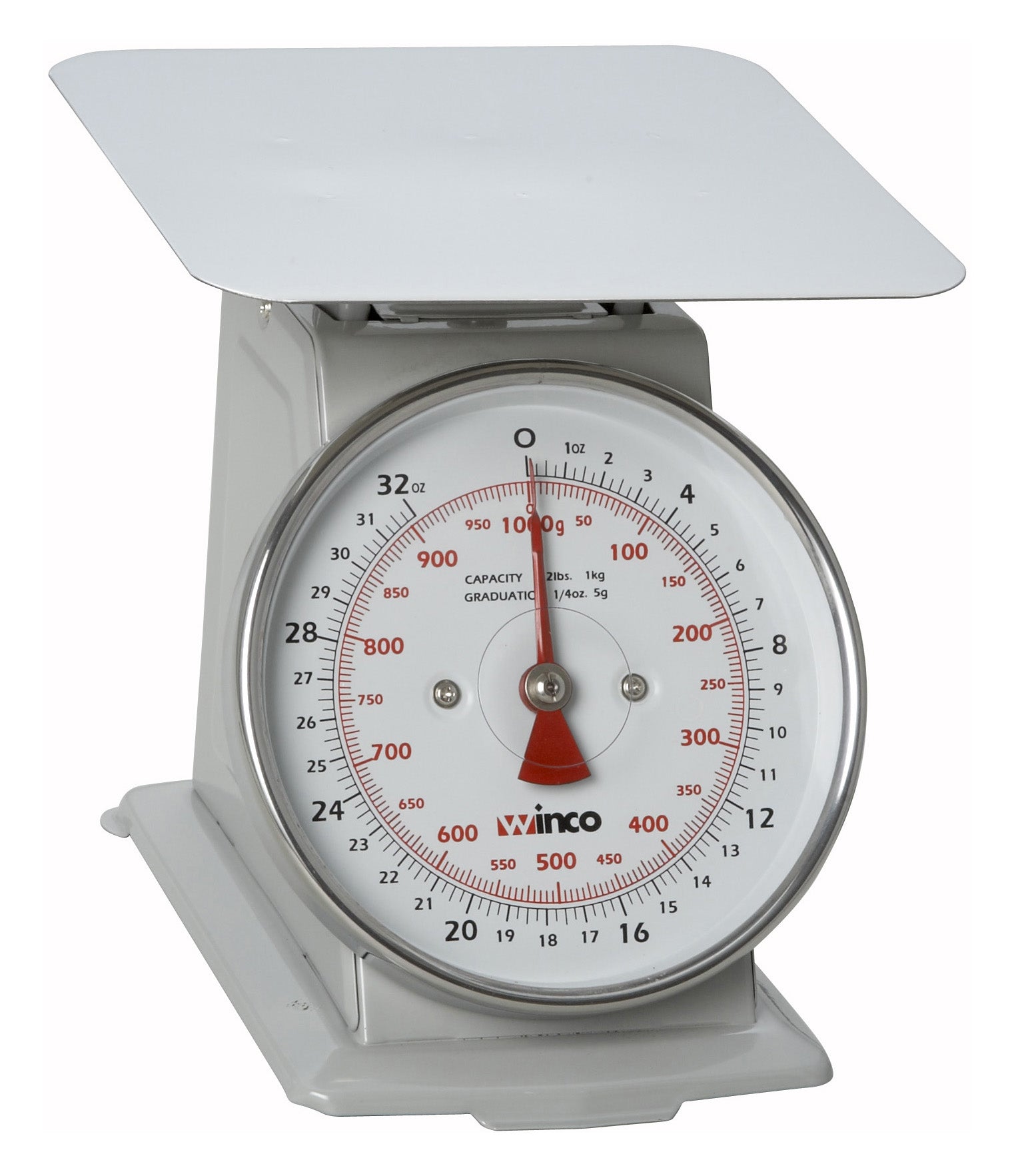 Winco SCAL-62 6-1/2 Inch Dial Portion Scale 2lb Painted Steel with ...