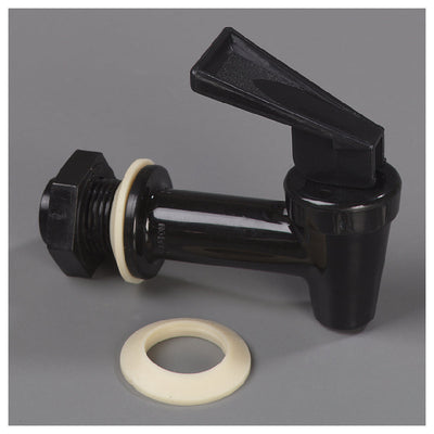 Carlisle 221203 Dishwasher Safe Spring Action Beverage Dispenser Faucet Polycarbonate Black
