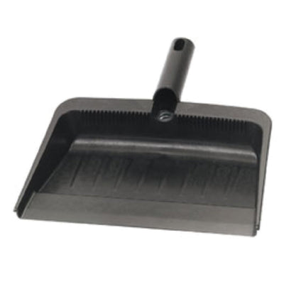 Carlisle 36143703 12 Inch Flexible Dust Pan Rubberized Plastic Black