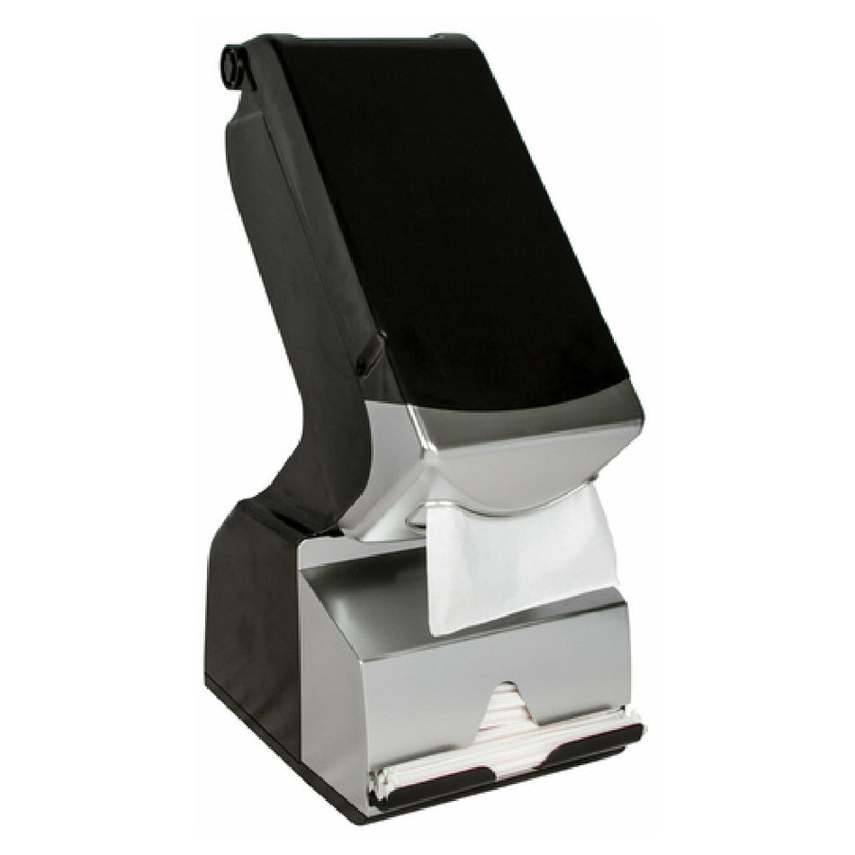 Carlisle MODH6003SN 9-2/5 Inch Counter-Type Paper Napkin Dispenser with Straw Compartment