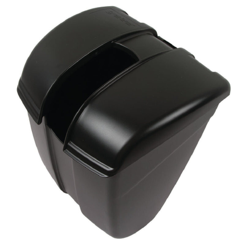 Carlisle SI2000BK 9-1/8 Inch Scoop Holder with Self-Closing Lid Black Plastic