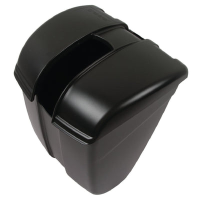 Carlisle SI2000BK 9-1/8 Inch Scoop Holder with Self-Closing Lid Black Plastic