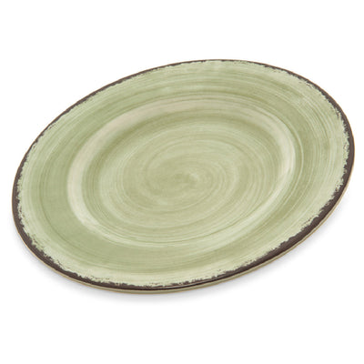Carlisle 5400246 9 Inch Salad Plate Jade Melamine Stain and Chip Resistant