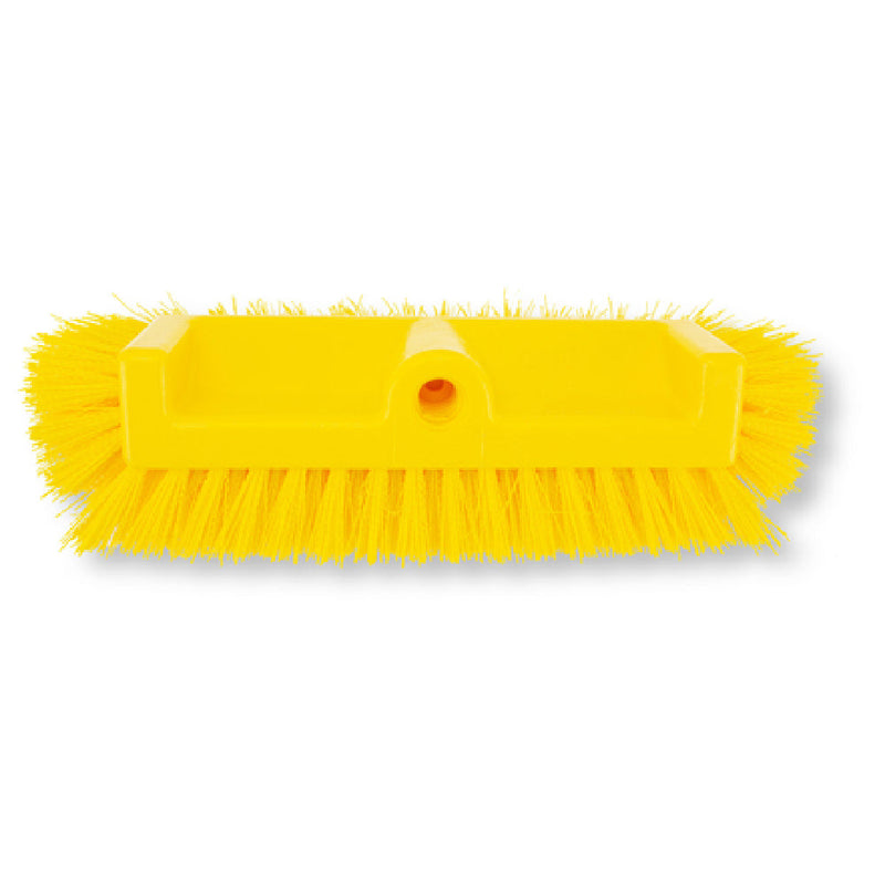 Carlisle 40422EC26 10 Inch Pink Dual Surface Floor Scrub Brush Head with Crimped Bristles
