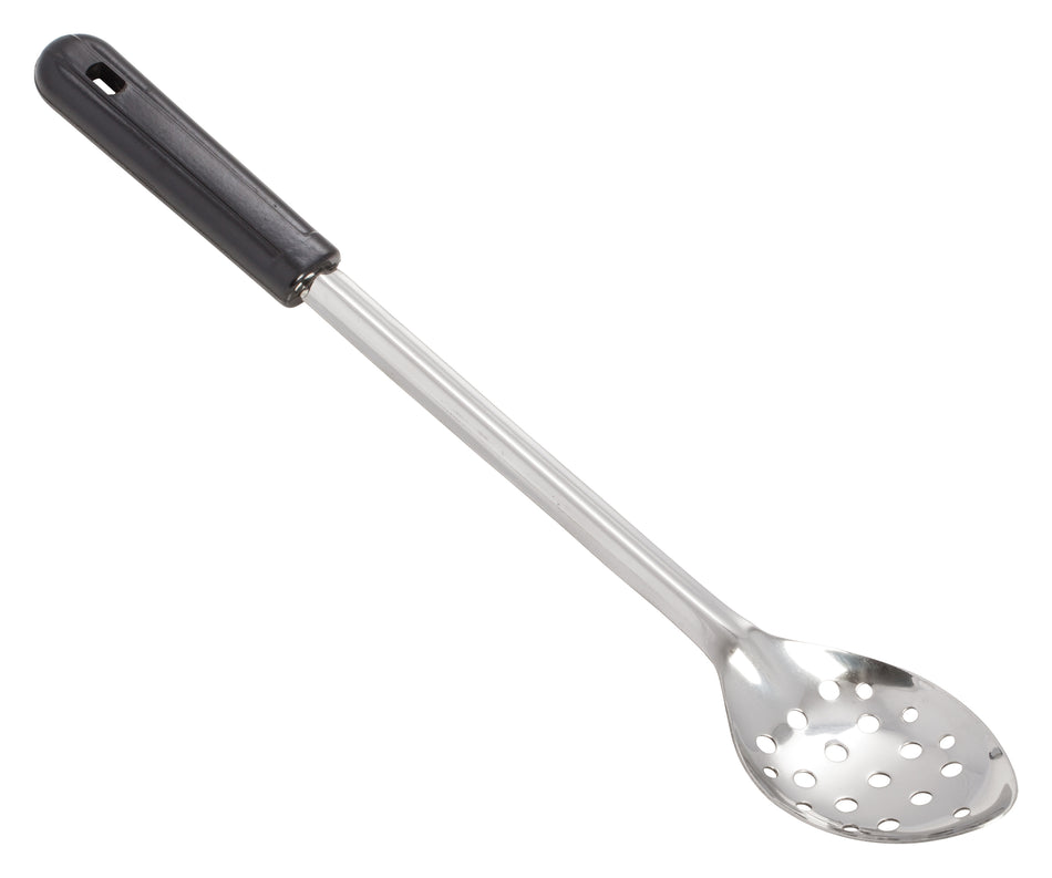 Winco BSPB-15 15 Inch Perforated Basting Spoon Black Bakelite Handle Stainless Steel