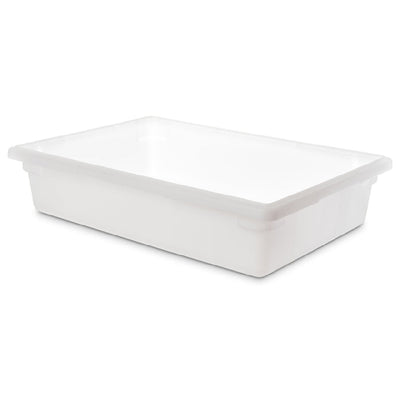 Carlisle 1064102 26 Inch Width Food Storage Box Reinforced Polyethylene White with Stackable Design
