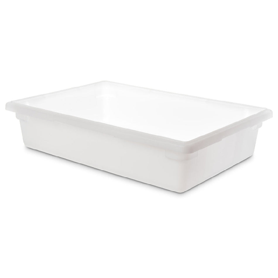 Carlisle 1064102 26 Inch Width Food Storage Box Reinforced Polyethylene White with Stackable Design