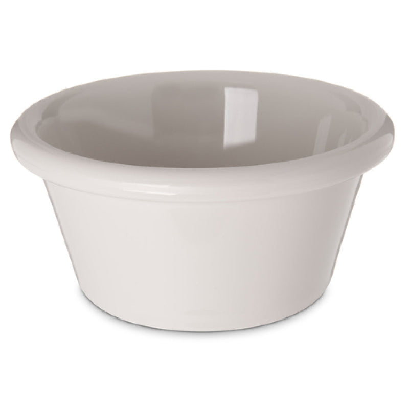 Carlisle 4312342 3 Oz. Ramekin Smooth Dishwasher Safe Stain Resistant Bone SAN
