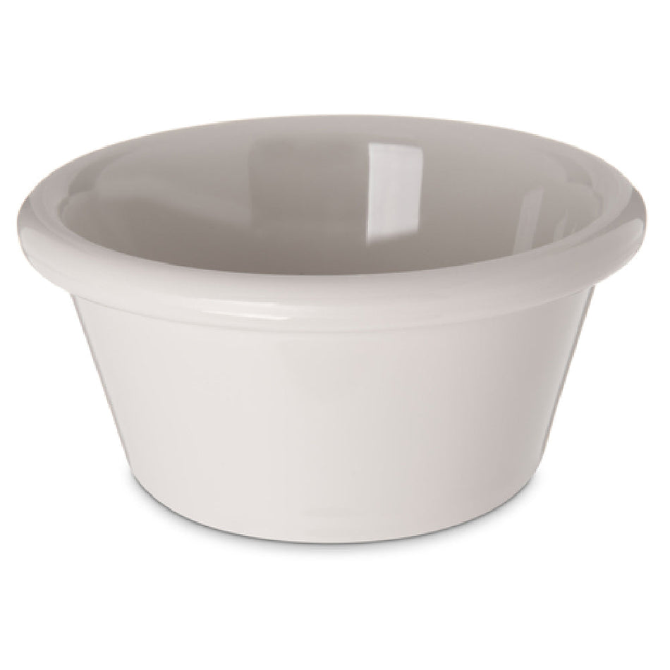 Carlisle 4312342 3 Oz. Ramekin Smooth Dishwasher Safe Stain Resistant Bone SAN