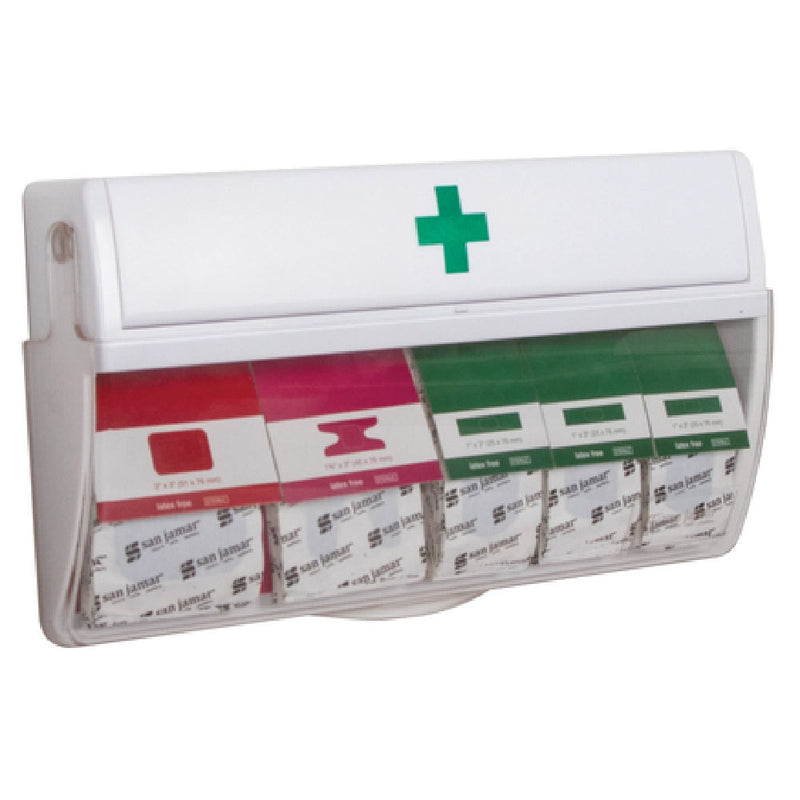 Carlisle MKBD100 Wall Mounted Bandage Dispenser with Blue Bandages