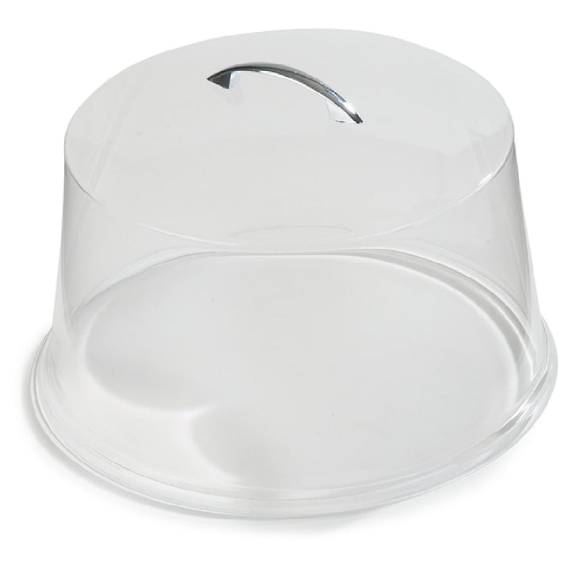 Carlisle 251207 11-5/8 Inch Diameter Cake Cover Chrome Handle Clear SAN