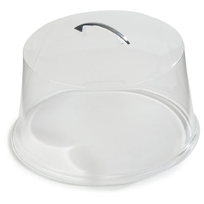 Carlisle 251207 11-5/8 Inch Diameter Cake Cover Chrome Handle Clear SAN