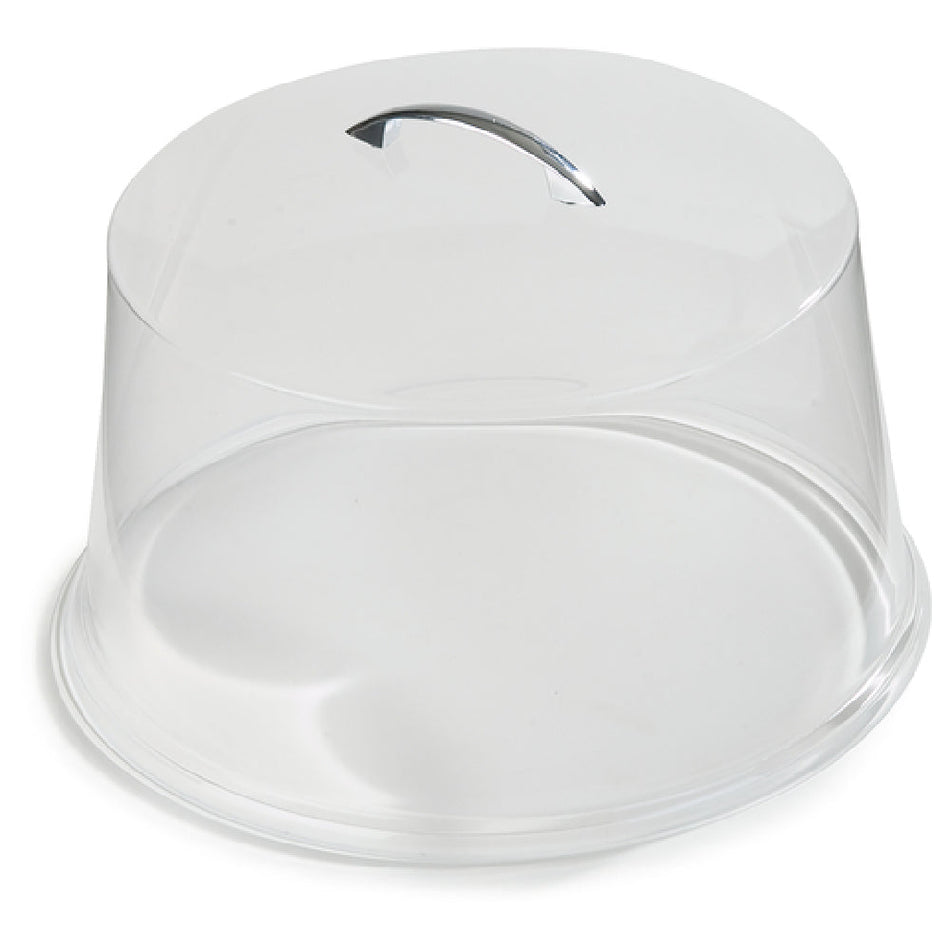 Carlisle 251207 11-5/8 Inch Diameter Cake Cover Chrome Handle Clear SAN
