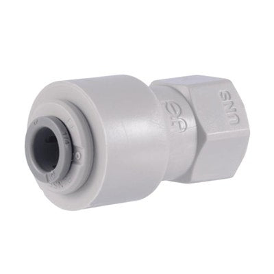 John Guest Gray Acetal Faucet Connector 1/4" Tube OD x 7/16-24 UNS