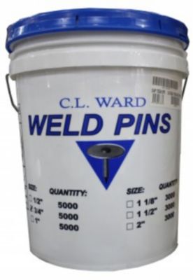 CL Ward Duct Liner Fastener 1" 10 GA Steel Galvanized GWP1GA10P5