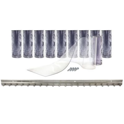 Clear-Flex II - 440040 - Vinyl Strip Door, 40" x 84", 6" x .060 Cooler Material