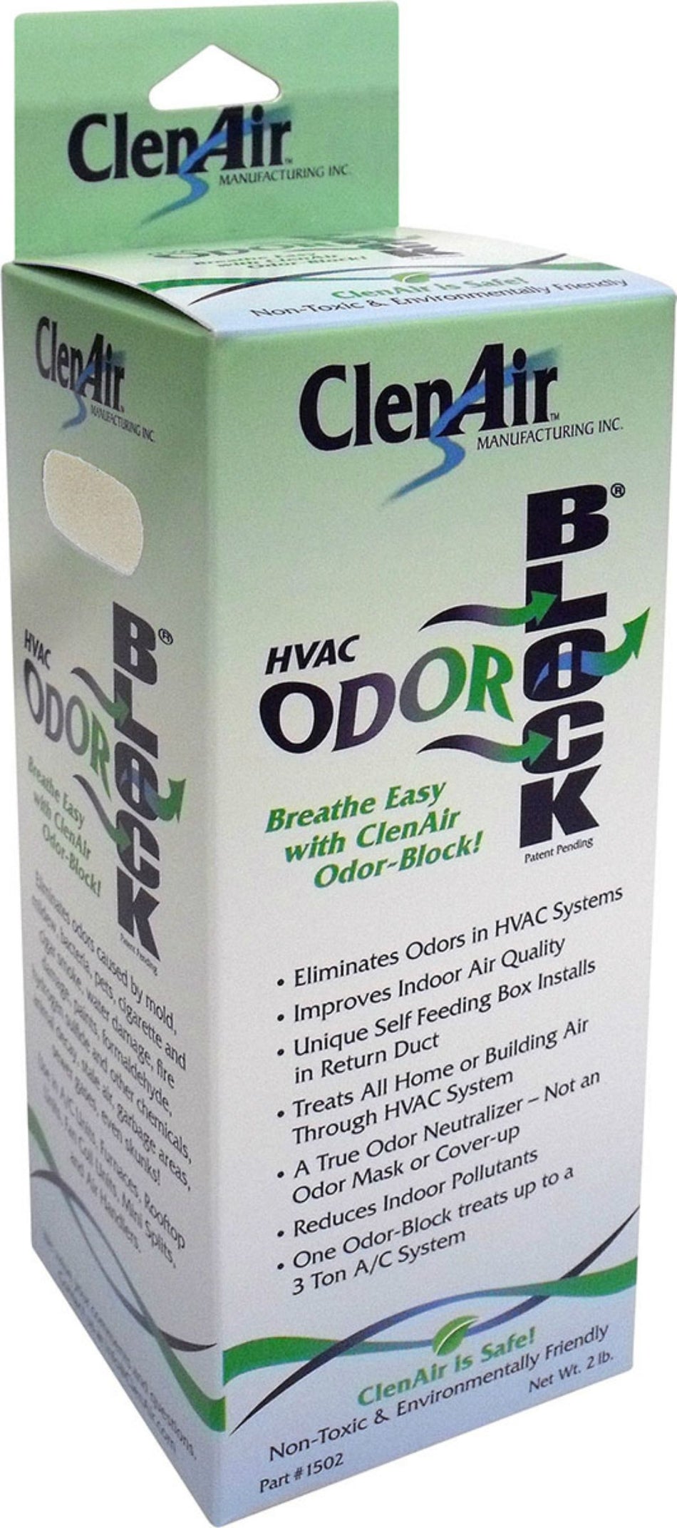 ClenAir by Nu-Calgon 61060, Residential HVAC Odor-Block - Treats upto 3Tons/6 in case, 4 Ton