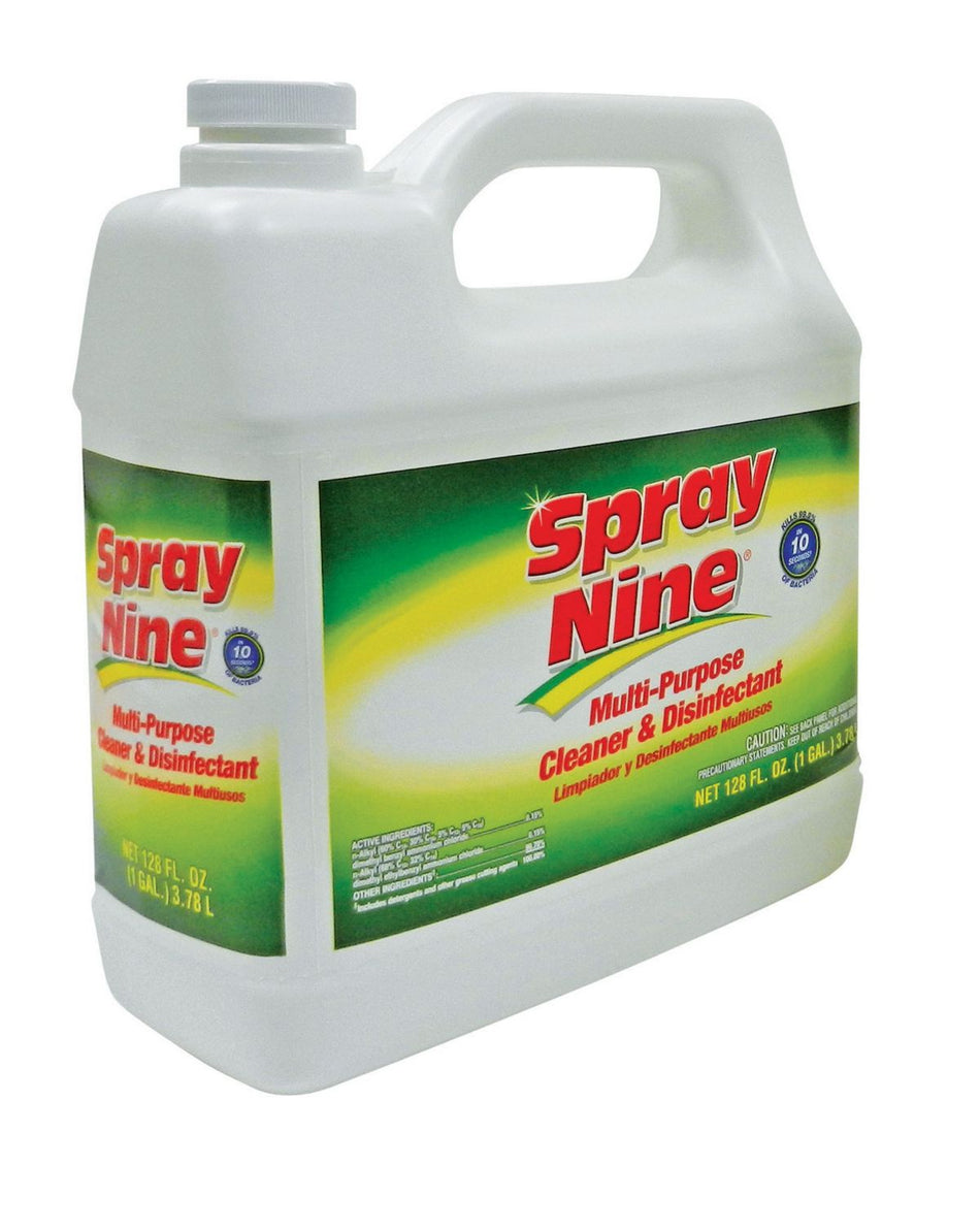 ClenAir by Nu-Calgon 61110, Spray Nine 1 Gallon, Multi-Purpase Cleaner & Disinfectant, 26801