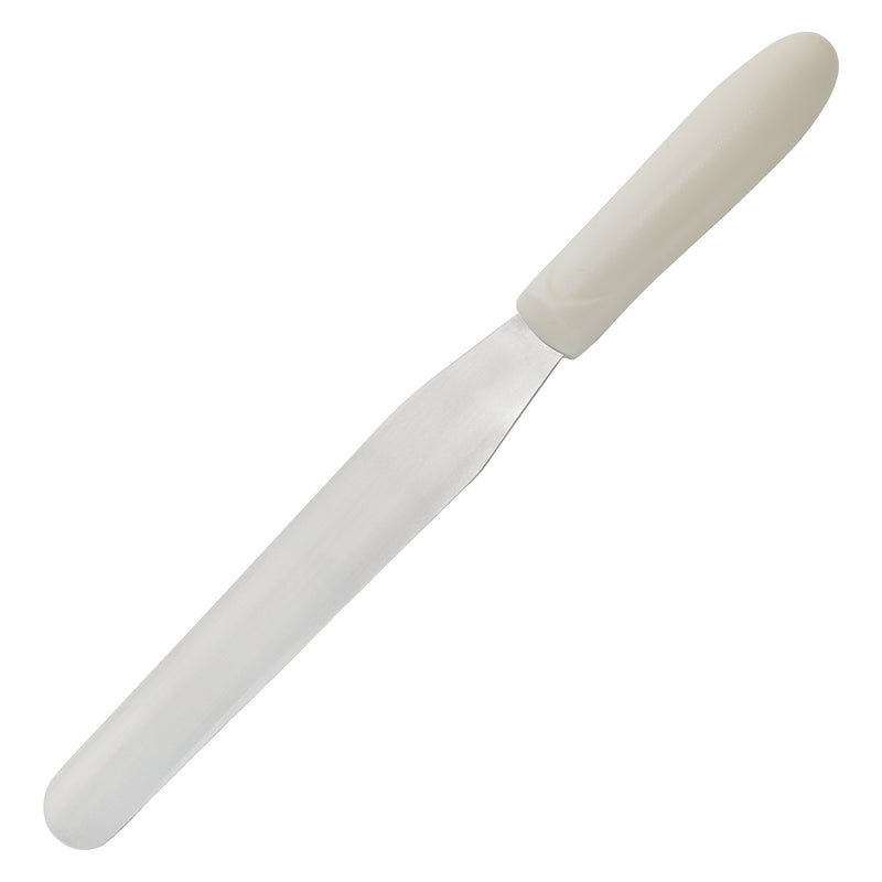 Winco TWPS-7 7-15/16 Inch Bakery Spatula with Stainless Steel Blade White Handle
