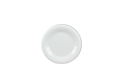 Thunder Group CR006W 6-1/2 Inch Diameter Round Plate Break-Resistant Melamine White