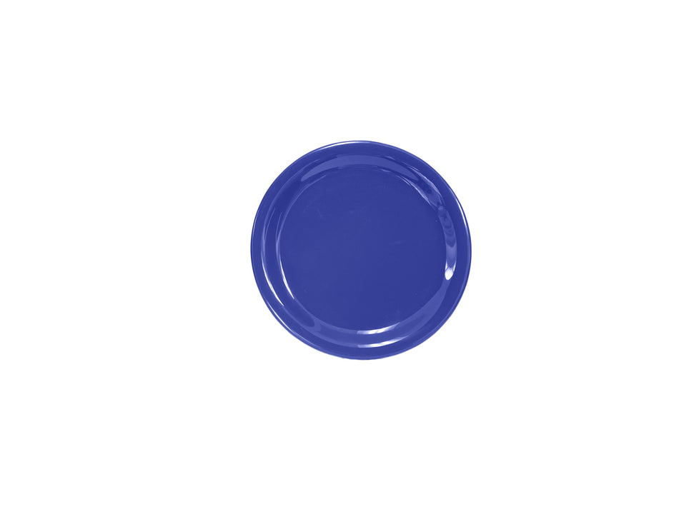 12 Pack 6-1/2" Diameter x 3/4" Height, Narrow Rim Plate, Purple Color, Melamine, BPA Free, Dishwasher Safe, Break-Resistant, Shatter-Resistant, No Microwave, No Oven, NSF
