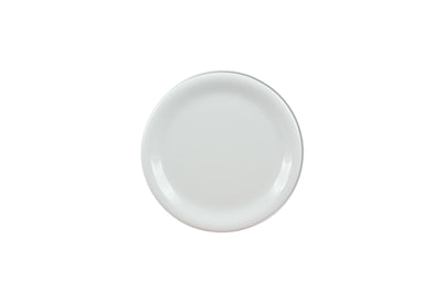 Thunder Group CR106W 6-1/2 Inch Diameter Round Plate Break-Resistant Melamine White