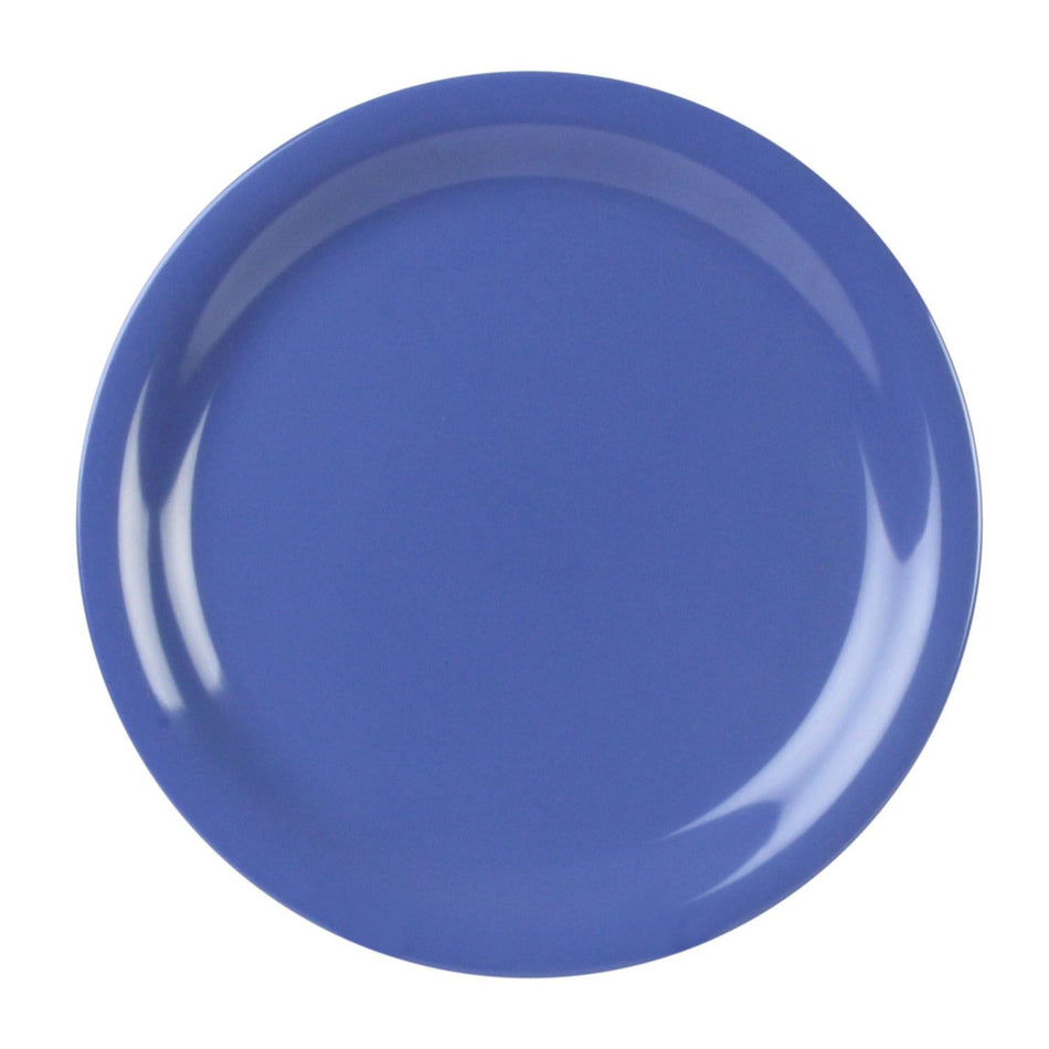 12 Pack 7-1/4" Diameter x 5/8" Height, Narrow Rim Plate, Purple Color, Melamine, BPA Free, Dishwasher Safe, Break-Resistant, Shatter-Resistant, No Microwave, No Oven, NSF