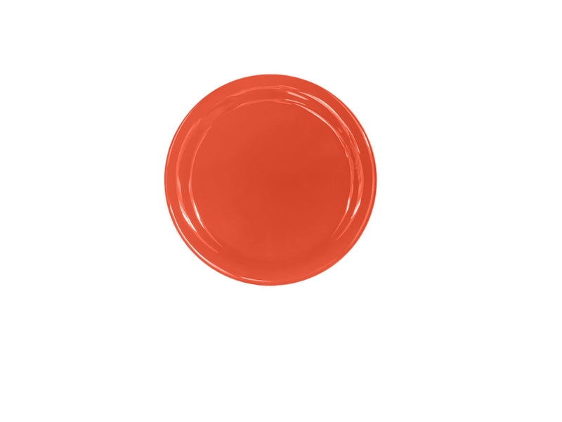 Thunder Group CR109RD 9 Inch Round Plate Break-resistant Dishwasher Safe Melamine Orange